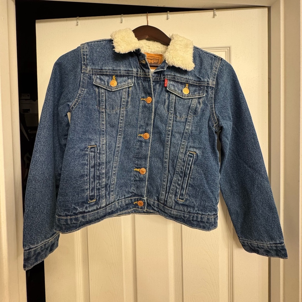 Girls Levi’s Sherpa Jean Jacket
